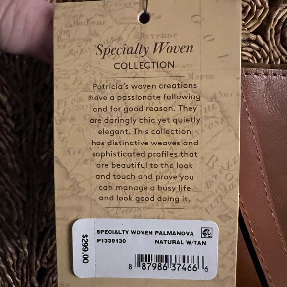 Patricia Nash Palmanova Leather and Woven Shoulder Bag - Picture 6 of 7